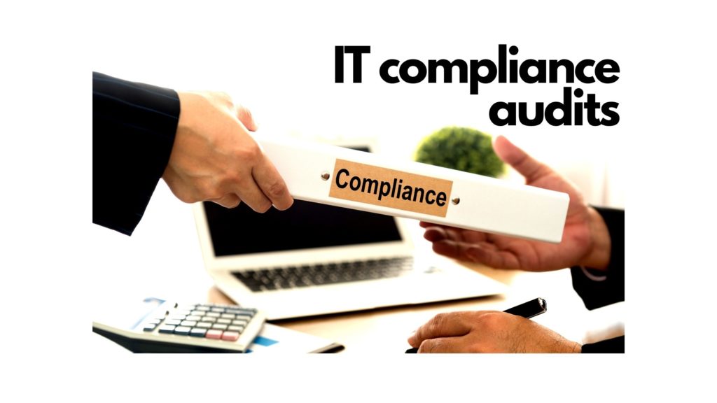 IT Compliance Audit - Binder & Laptop